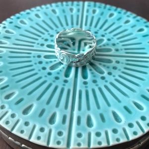 Hawaiian Sterling silver plumeria ring